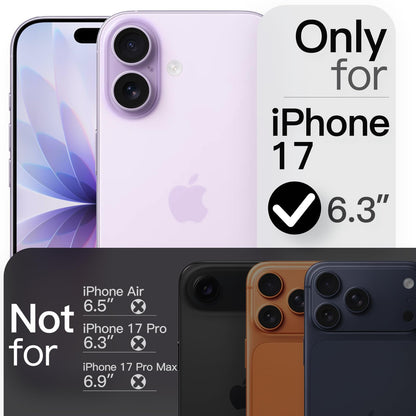 JETech Magnetic Slim Case for iPhone 17 Pro Max 6.9-Inch, Compatible with MagSafe, Ultra-Thin Lightweight Minimalist Phone Cover with Matte Finish and Full Camera Lens Protection (Black)