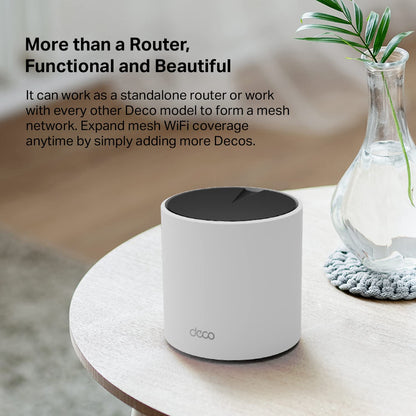 TP-Link Deco X55 AX3000 WiFi 6 Mesh System - Covers up to 6500 Sq.Ft, Replaces Wireless Router and Extender, 3 Gigabit Ports per Unit, Supports Ethernet Backhaul, Deco X55(3-Pack)
