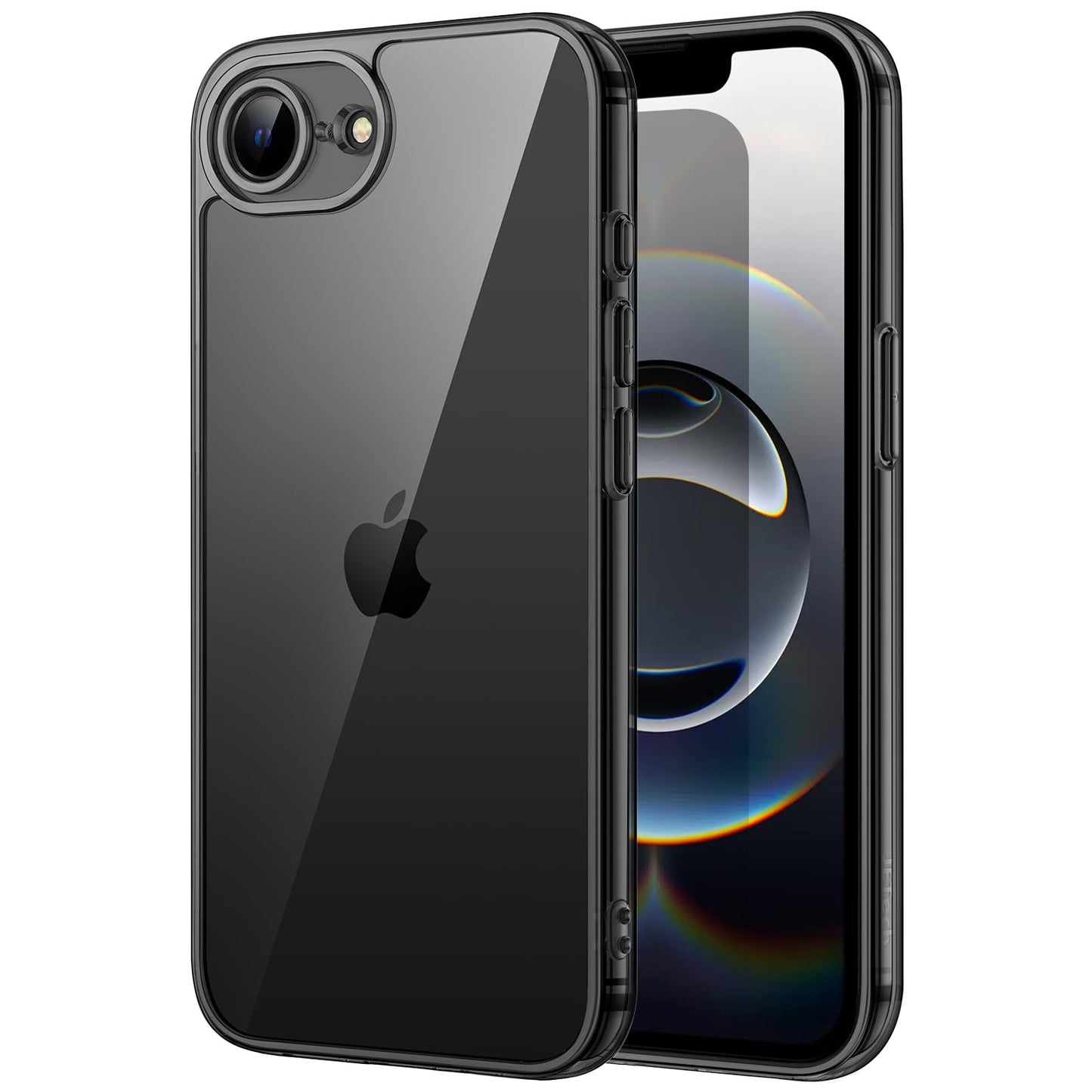 JETech Case for iPhone 16 6.1-Inch, Non-Yellowing Shockproof Phone Bumper Cover, Anti-Scratch Clear Back (Clear)