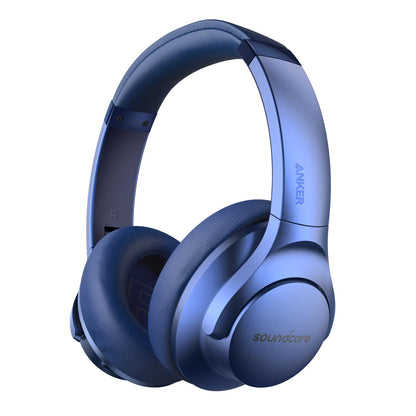Soundcore Anker Life Q20 Hybrid Active Noise Cancelling Headphones, Wireless Over Ear Bluetooth Headphones, 70H Playtime, Hi-Res Audio, Deep Bass, Memory Foam Ear Cups, Travel, Office