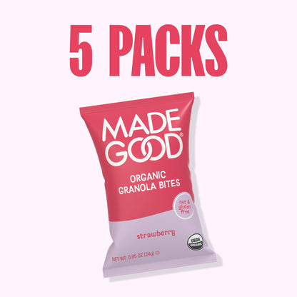 MadeGood Organic Granola Minis 24-Bag Organic Snack Variety Pack, Gluten Free Mon GMO Vegan Nut Free Individually Wrapped Snack Packs