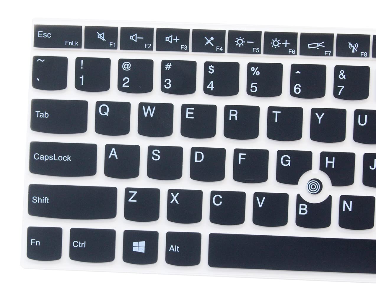 Silicone Keyboard Skin Compatible for 2021 Lenovo ThinkPad X1 Carbon Gen 9 Laptop 14", 2021 Thinkpad X1 Yoga 14", 2021 Thinkpad X1 Yoga Gen 6 14" Laptop (NOT Fit 2020-2017 release old Versions) (Black