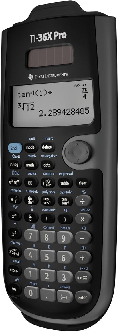 Texas Instruments TI-36X Pro Engineering/Scientific Calculator | 9.7 Inch | Black.