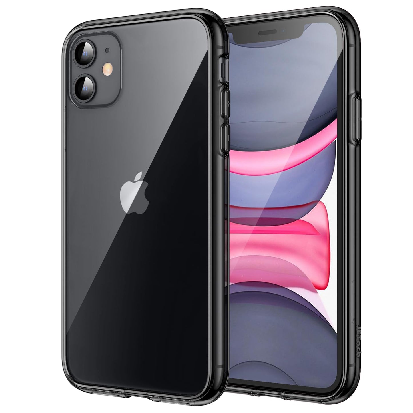 JETech Case for iPhone 11 6.1-Inch, Non-Yellowing Shockproof Phone Bumper Cover, Anti-Scratch Clear Back (Clear)