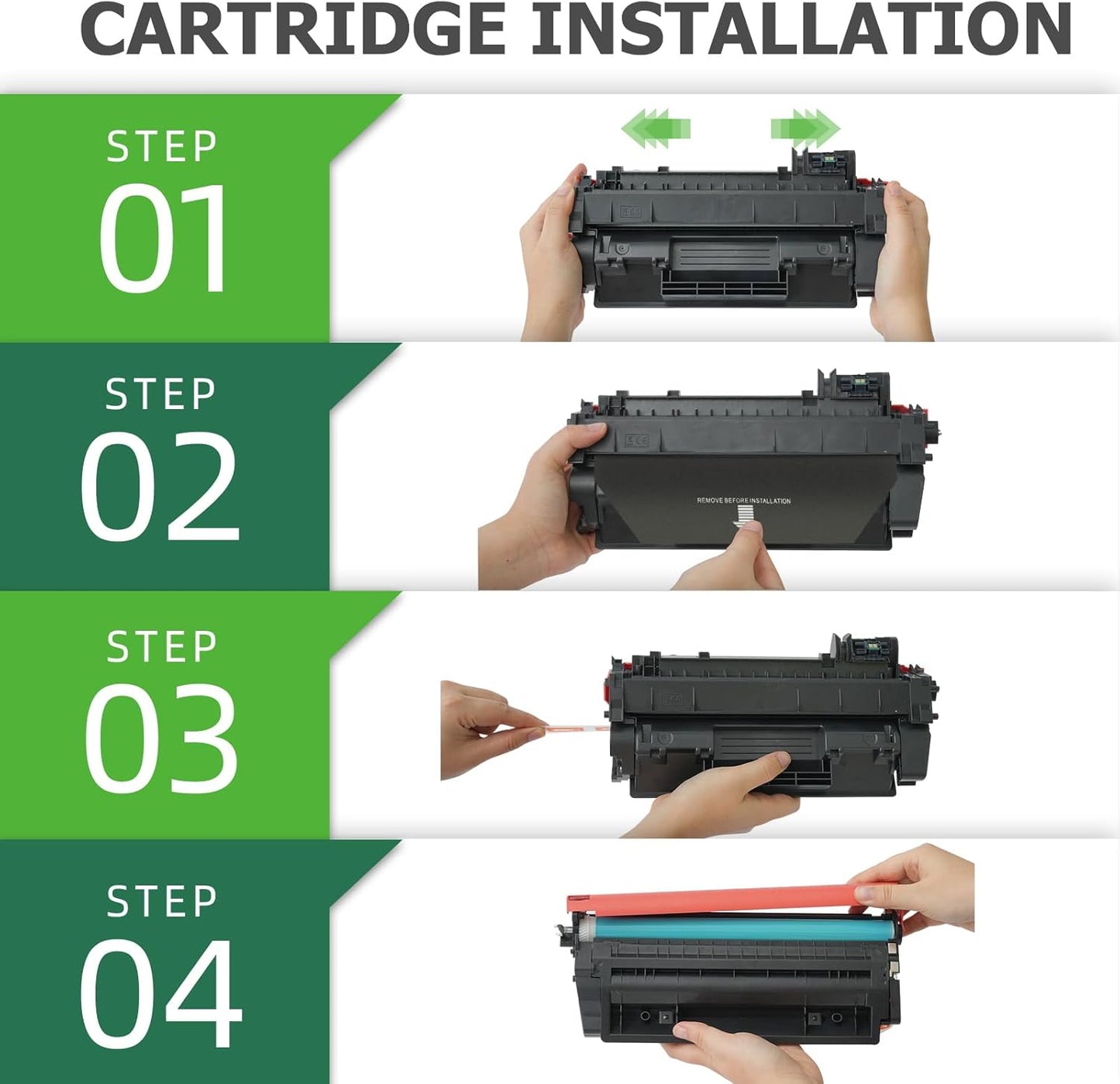 Aztech CE505A 05A Toner Cartridge Black P2035 Compatible Replacement for HP LaserJet 05A CE505A P2035N Toner Cartridge for HP 2035N P2055DN 2055DN P2030 P2050 P2055X P2055D Printer (Black 4-Pack)