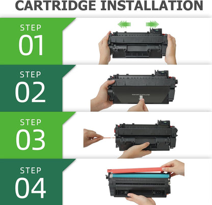 Aztech CE505A 05A Toner Cartridge Black P2035 Compatible Replacement for HP LaserJet 05A CE505A P2035N Toner Cartridge for HP 2035N P2055DN 2055DN P2030 P2050 P2055X P2055D Printer (Black 4-Pack)