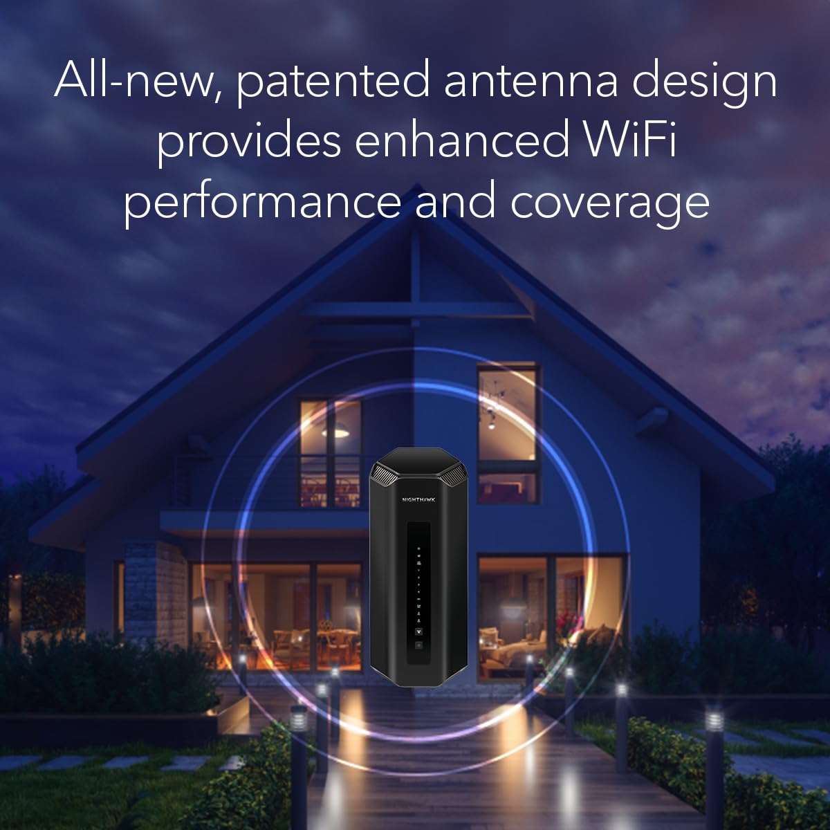 NETGEAR Nighthawk Dual-Band WiFi 7 Router (RS100) – Router Only, BE3600 Wireless Speed (up to 3.6 Gbps) - Covers up to 2,000 sq. ft., 50 Devices – 2.5 Gig Internet Port - Free Expert Help