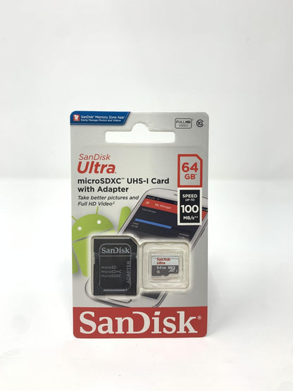 SanDisk Ultra 32GB UHS-I/Class 10 Micro SDHC Memory Card With Adapter - SDSDQUAN-032G-G4A