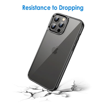 JETech Case for iPhone 13 Pro Max 6.7-Inch, Non-Yellowing Shockproof Phone Bumper Cover, Anti-Scratch Clear Back (Clear)