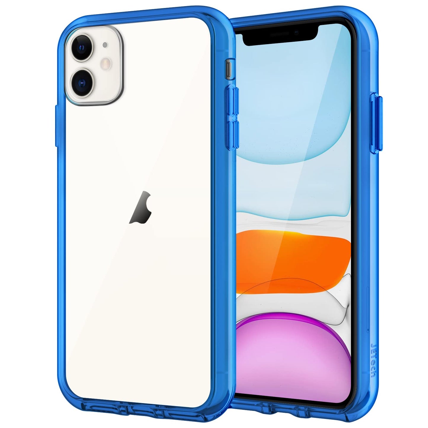 JETech Case for iPhone 11 6.1-Inch, Non-Yellowing Shockproof Phone Bumper Cover, Anti-Scratch Clear Back (Clear)