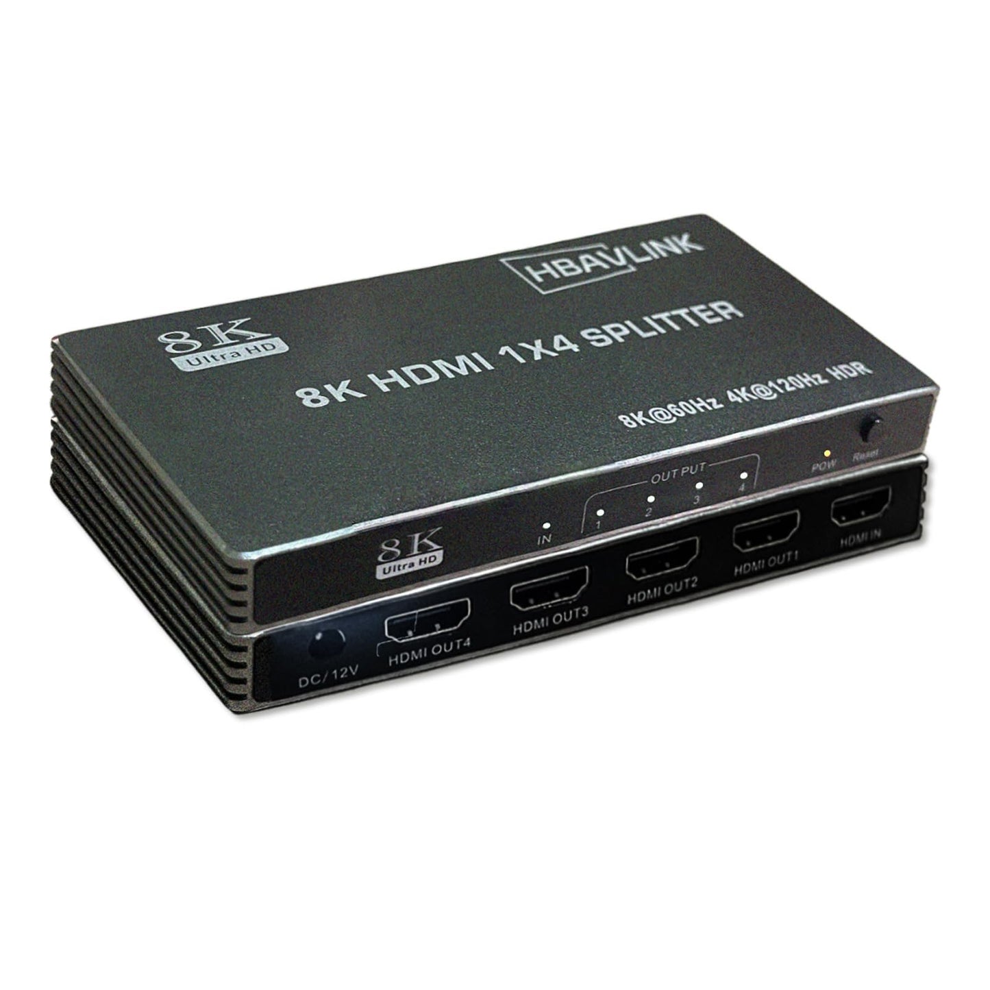 HDMI Splitter 1 in 2 Out 60Hz - HDCP Bypass 2.3, HDR, Dolby/DTS 5.1/7.1 - Compatible with Firestick 4k Max, PS3/PS5 & Elgato HD60s/x/Pro, Apple TV 4K, Retrotink, Roku Stick, NOT for Phone