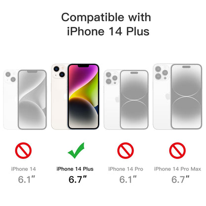 JETech Case for iPhone 14 6.1-Inch, Non-Yellowing Shockproof Phone Bumper Cover, Anti-Scratch Clear Back (Clear)