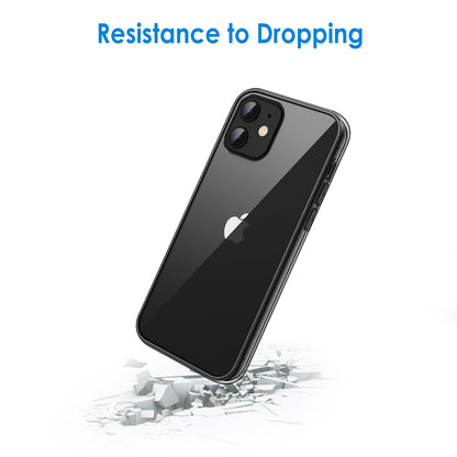 JETech Case for iPhone 12/12 Pro 6.1-Inch, Non-Yellowing Shockproof Phone Bumper Cover, Anti-Scratch Clear Back (HD Clear)
