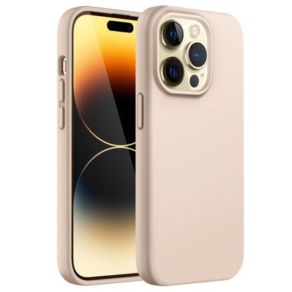JETech Silicone Case for iPhone 14 6.1-Inch, Silky-Soft Touch Full-Body Protective Phone Case, Shockproof Cover with Microfiber Lining (Black)