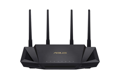 ASUS RT-AX3000 Ultra-Fast Dual Band Gigabit Wireless Router - Next Gen WiFi 6, Adaptive QoS, and AiProtection by Trend Micro | 1x WAN, 4X 1G LAN, 1x USB 3.0 - AiMesh Compatible