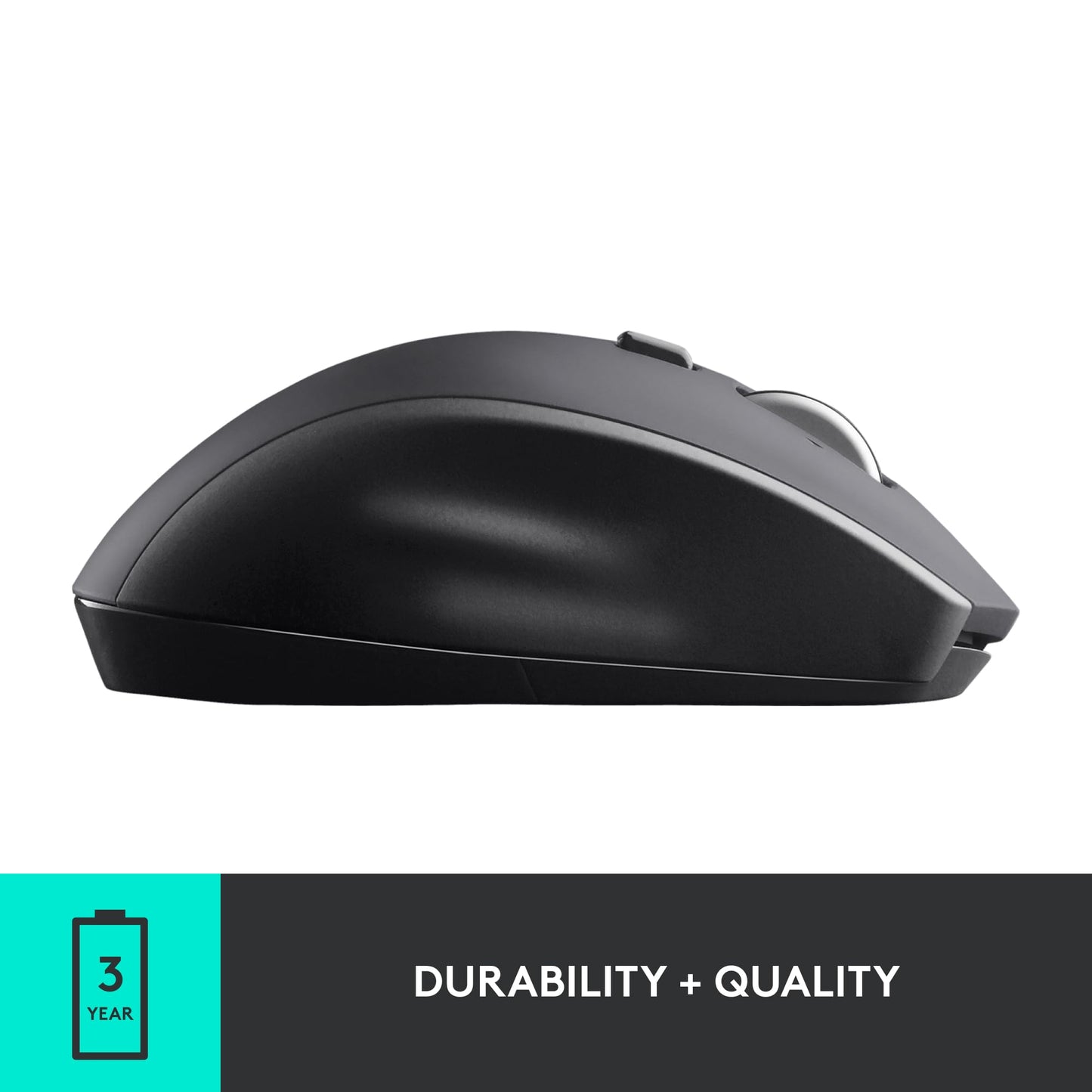 Logitech M720 Triathlon Multi-Device Wireless Mouse, Bluetooth, USB Unifying Receiver, 1000 DPI, 6 Programmable Buttons, 2-Year Battery, Compatible with Laptop, PC, Mac, iPadOS - Black