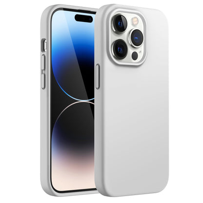JETech Silicone Case for iPhone 14 6.1-Inch, Silky-Soft Touch Full-Body Protective Phone Case, Shockproof Cover with Microfiber Lining (Black)