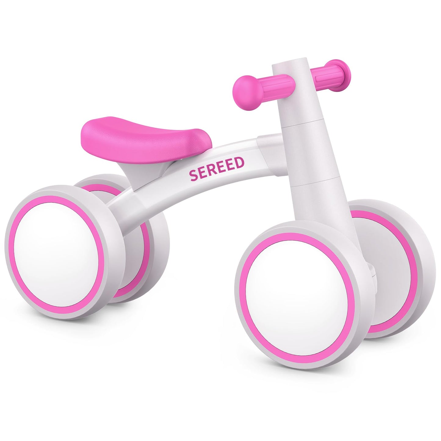 SEREED Baby Balance Bike for 1 Year Old Boys Girls 12-24 Month Toddler Balance Bike, 4 Wheels Toddler First Bike, First Birthday Gifts