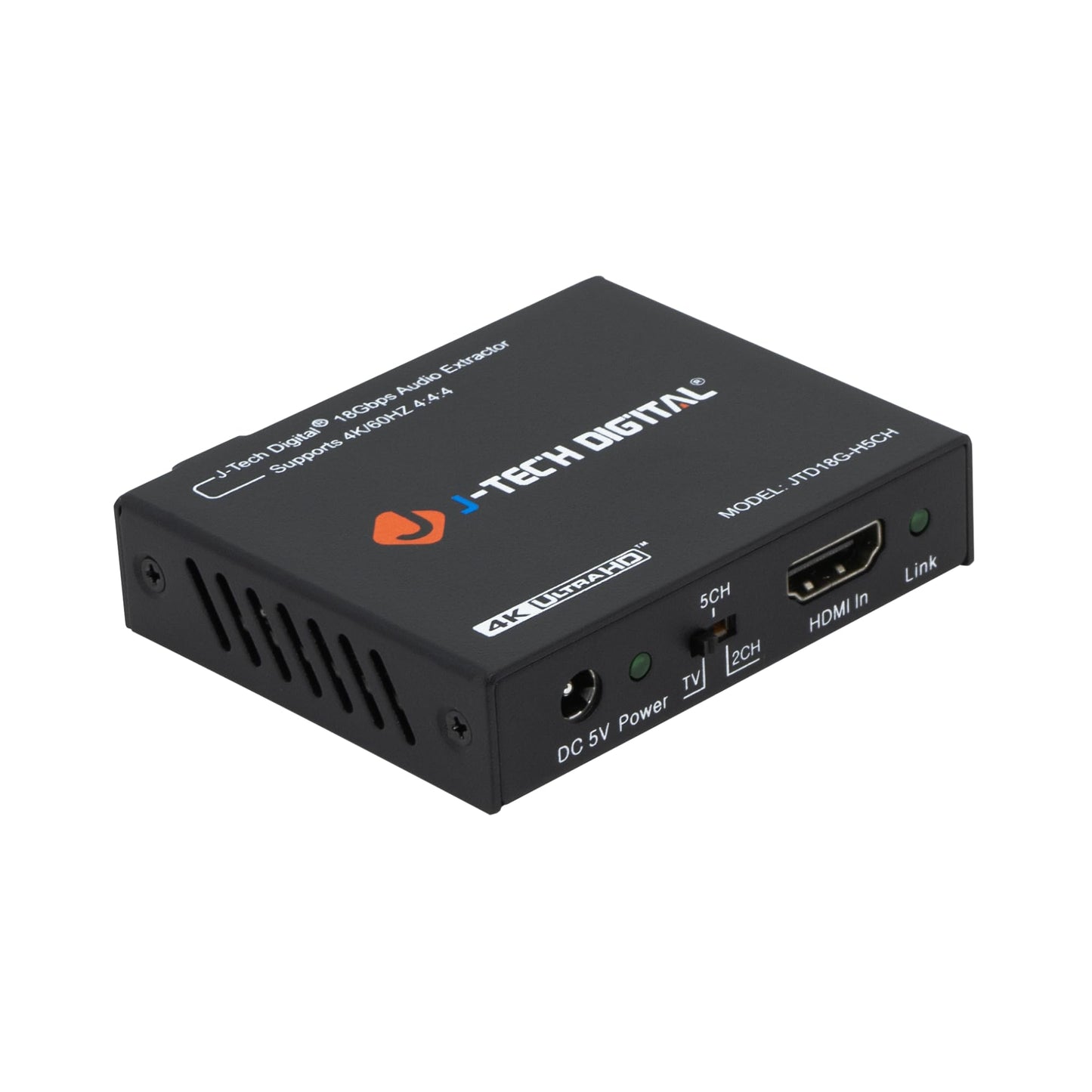 J-Tech Digital Premium Quality 1080P HDMI To HDMI + Audio (SPDIF + RCA Stereo) Audio Extractor Converter (JTDAT5CH)