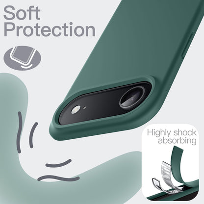 JETech Liquid Silicone Case for iPhone 17 Pro Max 6.9-Inch, Silky Soft Touch Full-Body Protection, Anti-Scratch Shockproof Phone Cover with Microfiber Lining (Dark Blue)