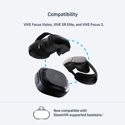 HTC Vive Ultimate Tracker 3 Pack + Dongle - VR Full Body Tracking - Compatible with SteamVR, Vive XR Elite, Meta Quest Virtual Reality Headsets