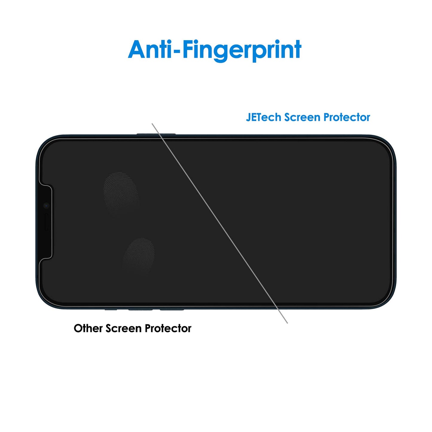JETech Screen Protector for iPhone 17e (2026) / iPhone 16e / iPhone 14, Tempered Glass Film, 6.1-Inch Display, 3-Pack
