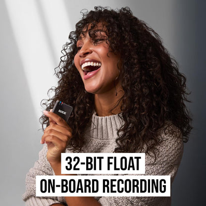 RØDE Wireless GO II Ultra-compact Dual-channel Wireless Microphone System with Built-in Microphones, On-board Recording and 200m Range for Filmmaking, Interviews and Content Creation