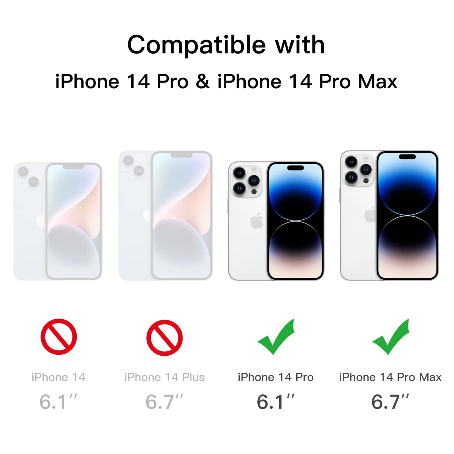 JETech Camera Lens Protector for iPhone 14 6.1-Inch and iPhone 14 Plus 6.7-Inch, 9H Tempered Glass, Anti-Scratch, Case Friendly, Does Not Affect Night Shots, HD Clear, 3-Pack
