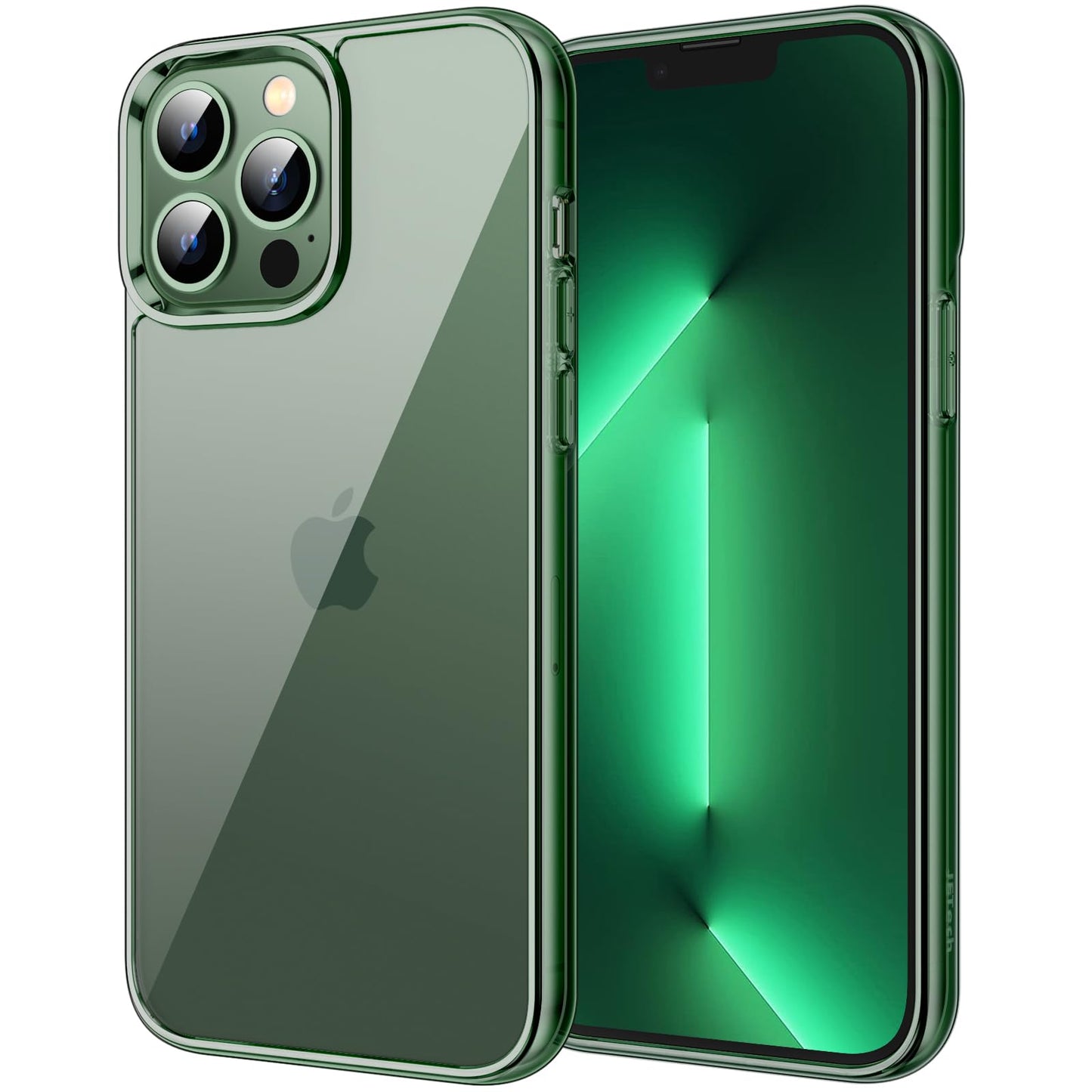 JETech Case for iPhone 13 Pro Max 6.7-Inch, Non-Yellowing Shockproof Phone Bumper Cover, Anti-Scratch Clear Back (Clear)