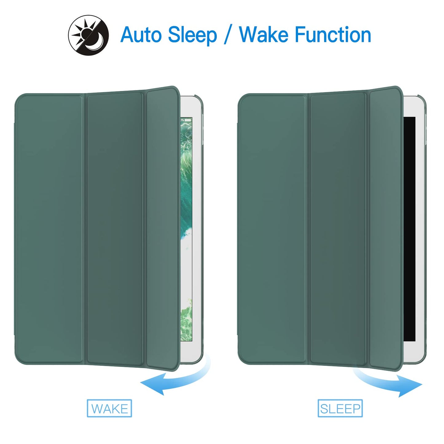 JETech Case for iPad Pro 10.5-Inch and iPad Air 3 (10.5-Inch 2019, 3rd Generation), Smart Cover Auto Wake/Sleep Cover (Black)