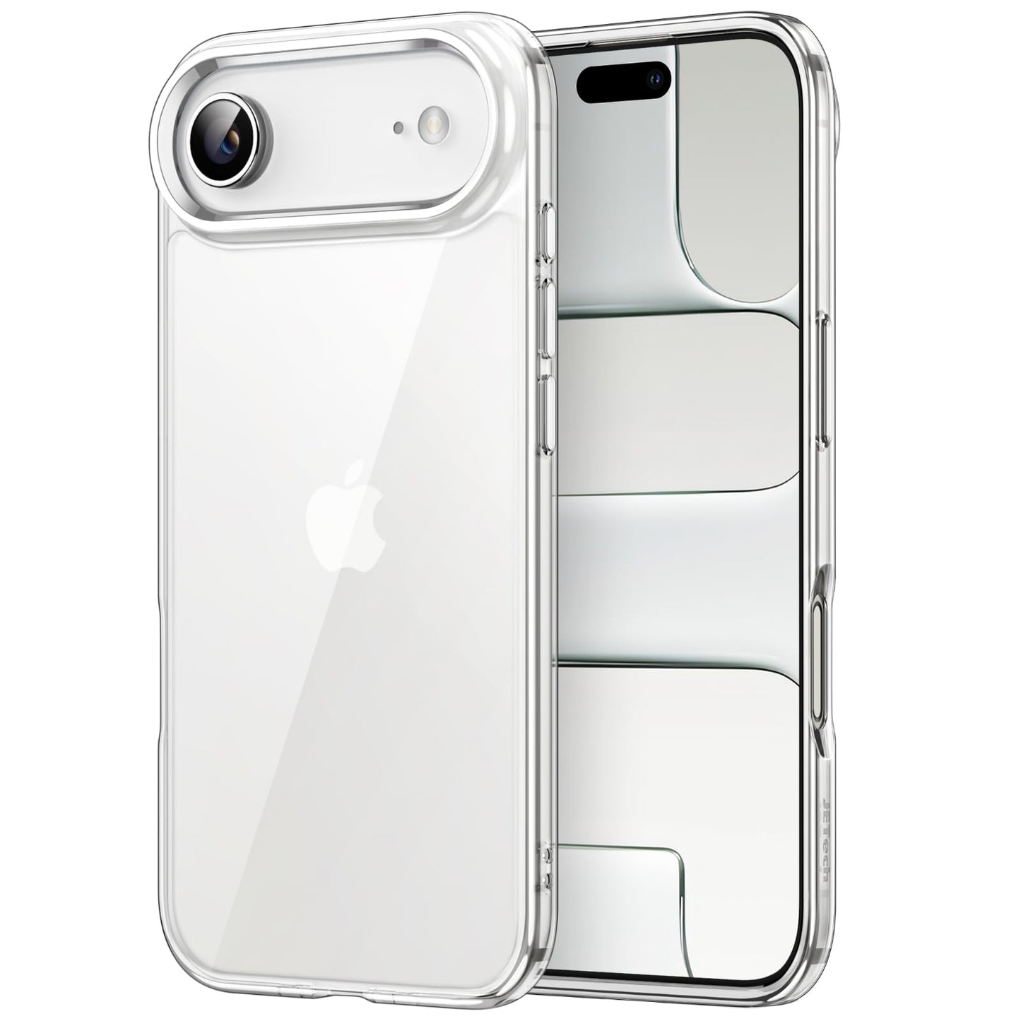 JETech Case for iPhone 17 Pro Max 6.9-Inch, Non-Yellowing Shockproof Phone Bumper Cover, Anti-Scratch Clear Back (Clear)