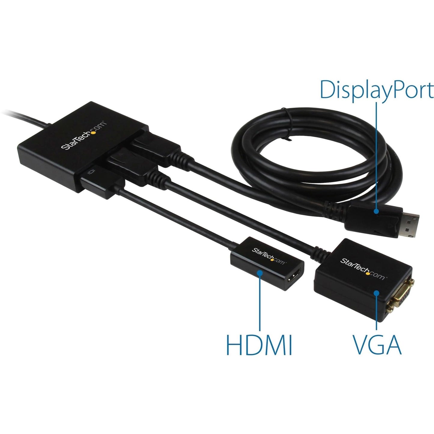 StarTech.com 3-Port DisplayPort 1.2 Splitter, DisplayPort to 3x DP Multi-Monitor Adapter, Dual 4K 30Hz and 1080p 60Hz Computer MST Hub, Windows Only (MSTDP123DP)