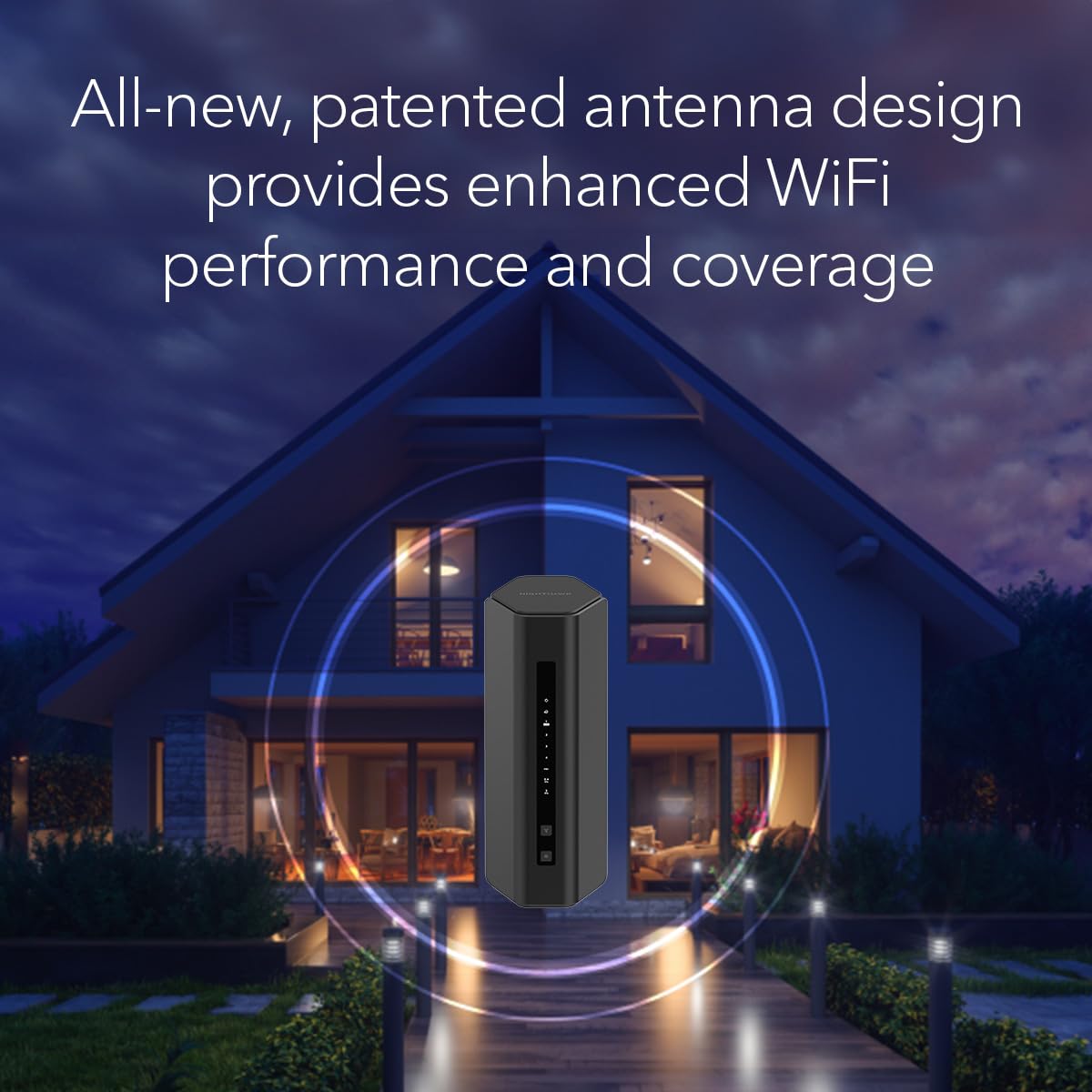 NETGEAR Nighthawk Dual-Band WiFi 7 Router (RS90) – Router Only, BE3600 Wireless Speed (up to 3.6 Gbps) - Covers up to 2,000 sq. ft., 50 Devices – 2.5 Gig Internet Port - Free Expert Help