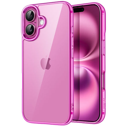 JETech Case for iPhone 16 6.1-Inch, Non-Yellowing Shockproof Phone Bumper Cover, Anti-Scratch Clear Back (Clear)