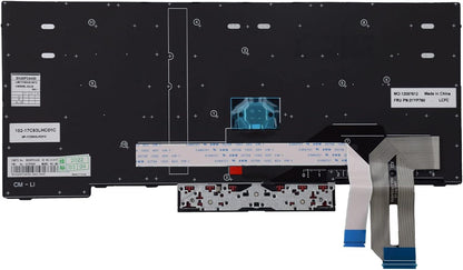 Replacement Keyboard Compatible with Lenovo IBM ThinkPad E480 E490 E495 L380 L390 L480 L490 T480S T490 T495 R480 R490 S2 3rd TP00091A with Pointer (No Backlight)