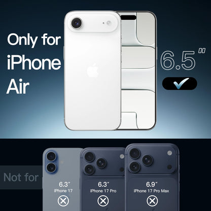 JETech Case for iPhone 17 Pro Max 6.9-Inch, Non-Yellowing Shockproof Phone Bumper Cover, Anti-Scratch Clear Back (Clear)