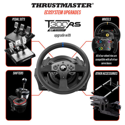 Thrustmaster T300RS GT Steering Wheel Set – Premium Force Feedback Sim Racing Wheel & Pedals for PS5, PS4 & PC | Realistic Driving Simulator for Sim Racing