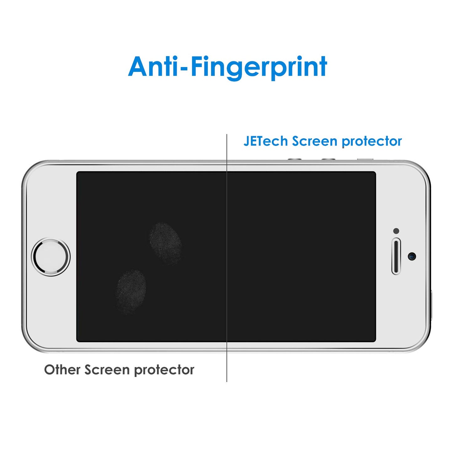 JETech Screen Protector for iPhone 8 Plus and iPhone 7 Plus 5.5-Inch, Tempered Glass Film, 2-Pack