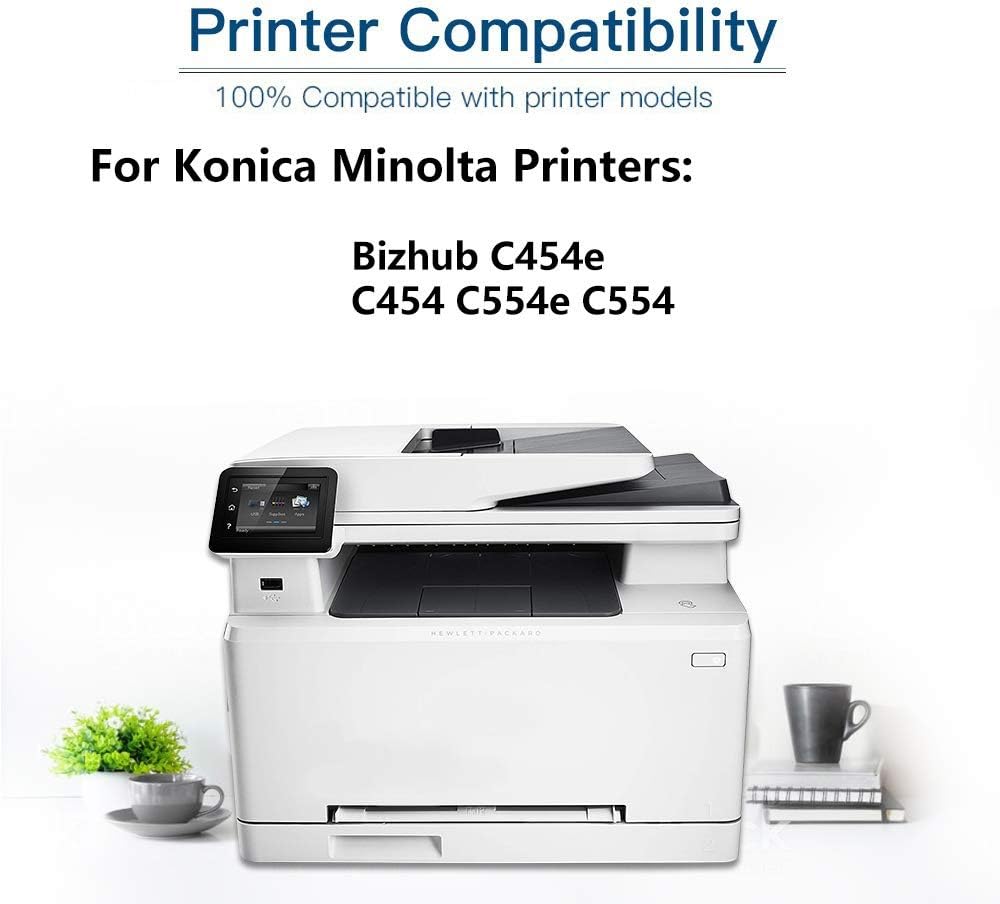 1-Pack (Magenta) Compatible High Yield TN-512 (TN512M) Printer Toner Cartridge use for Konica Minolta C454e C454 C554e C554 Printers