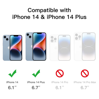 JETech Camera Lens Protector for iPhone 14 6.1-Inch and iPhone 14 Plus 6.7-Inch, 9H Tempered Glass, Anti-Scratch, Case Friendly, Does Not Affect Night Shots, HD Clear, 3-Pack