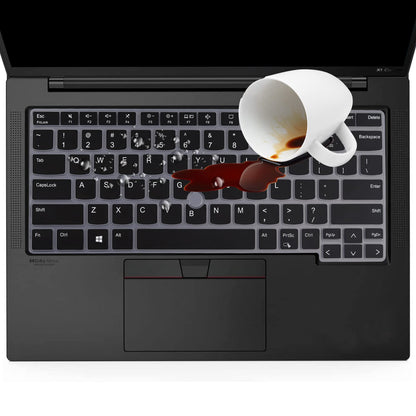 Keyboard Cover for Lenovo Thinkpad x1 Carbon Gen 11/10 14", ThinkPad X1 Yoga Gen 8/7, ThinkPad T14 T14s L14 P14s Gen 4/3, Thinkpad E14 Gen 6/5 (Not Fit T14 L14 P14s Gen 6/5/3/2/1, E14 Gen 7)-Black