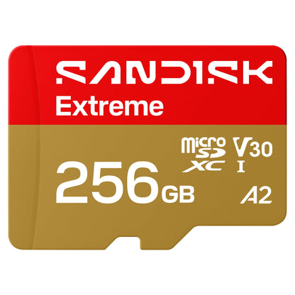 SANDISK 256GB Extreme microSD Card + Adapter, Up to 190MB/s Read Speeds