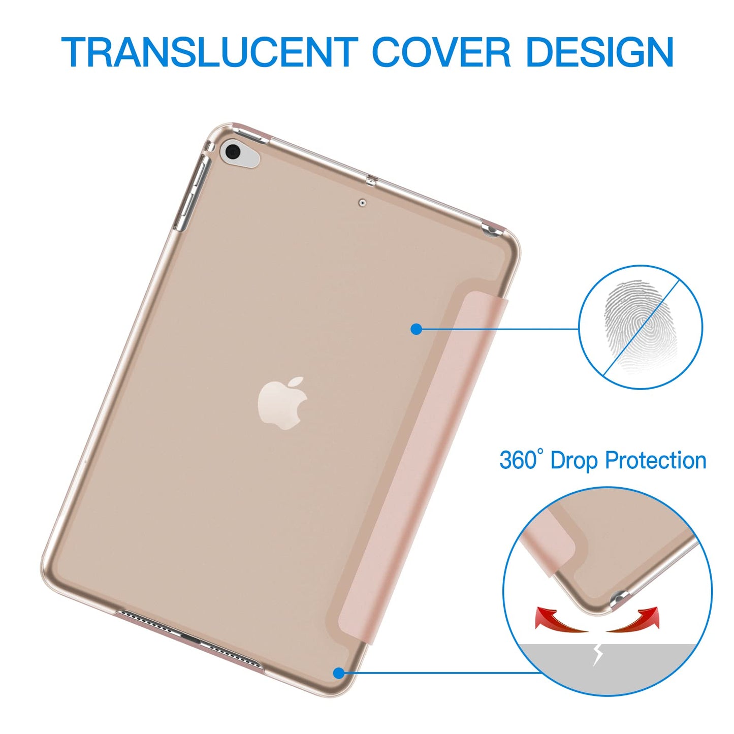 JETech Case for iPad mini 5 (2019 Model 5th Generation), Smart Cover with Auto Sleep/Wake (Black)