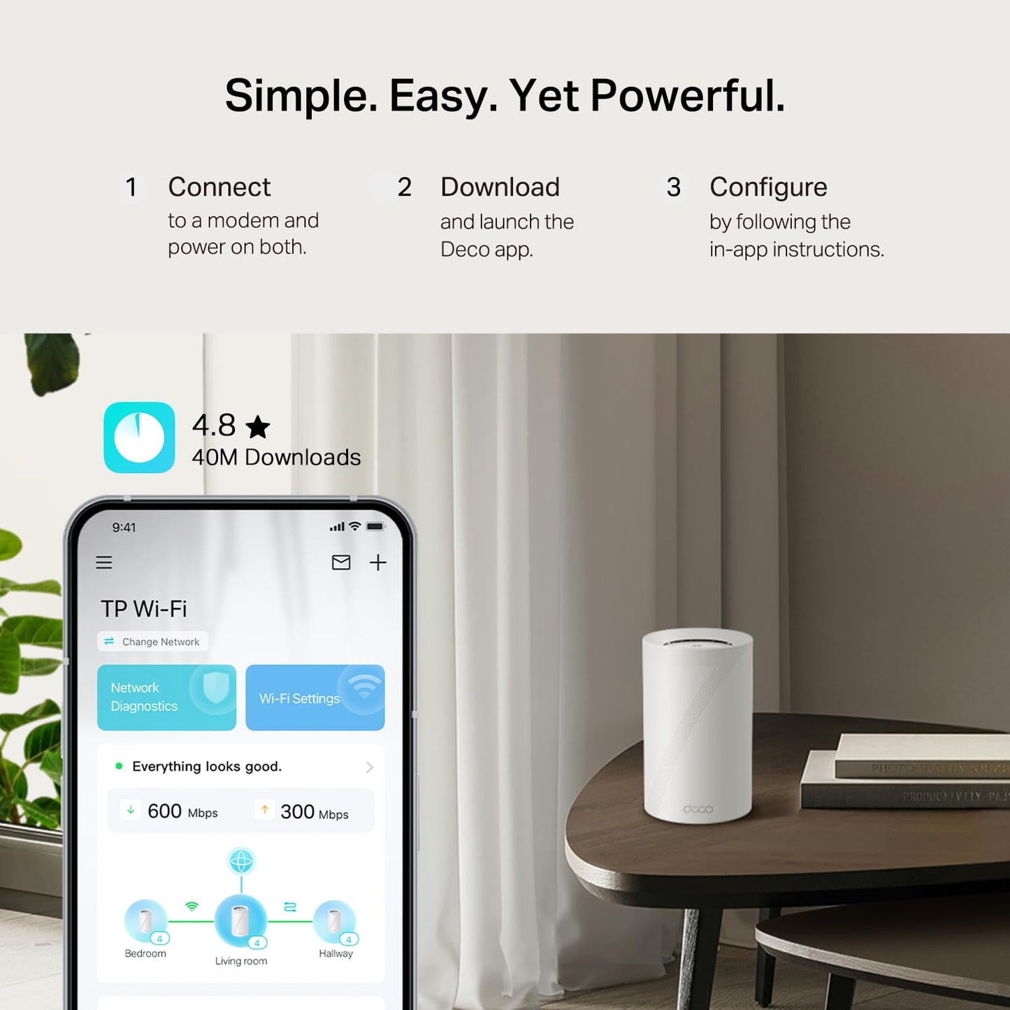 TP-Link Deco X55 AX3000 WiFi 6 Mesh System - Covers up to 6500 Sq.Ft, Replaces Wireless Router and Extender, 3 Gigabit Ports per Unit, Supports Ethernet Backhaul, Deco X55(3-Pack)