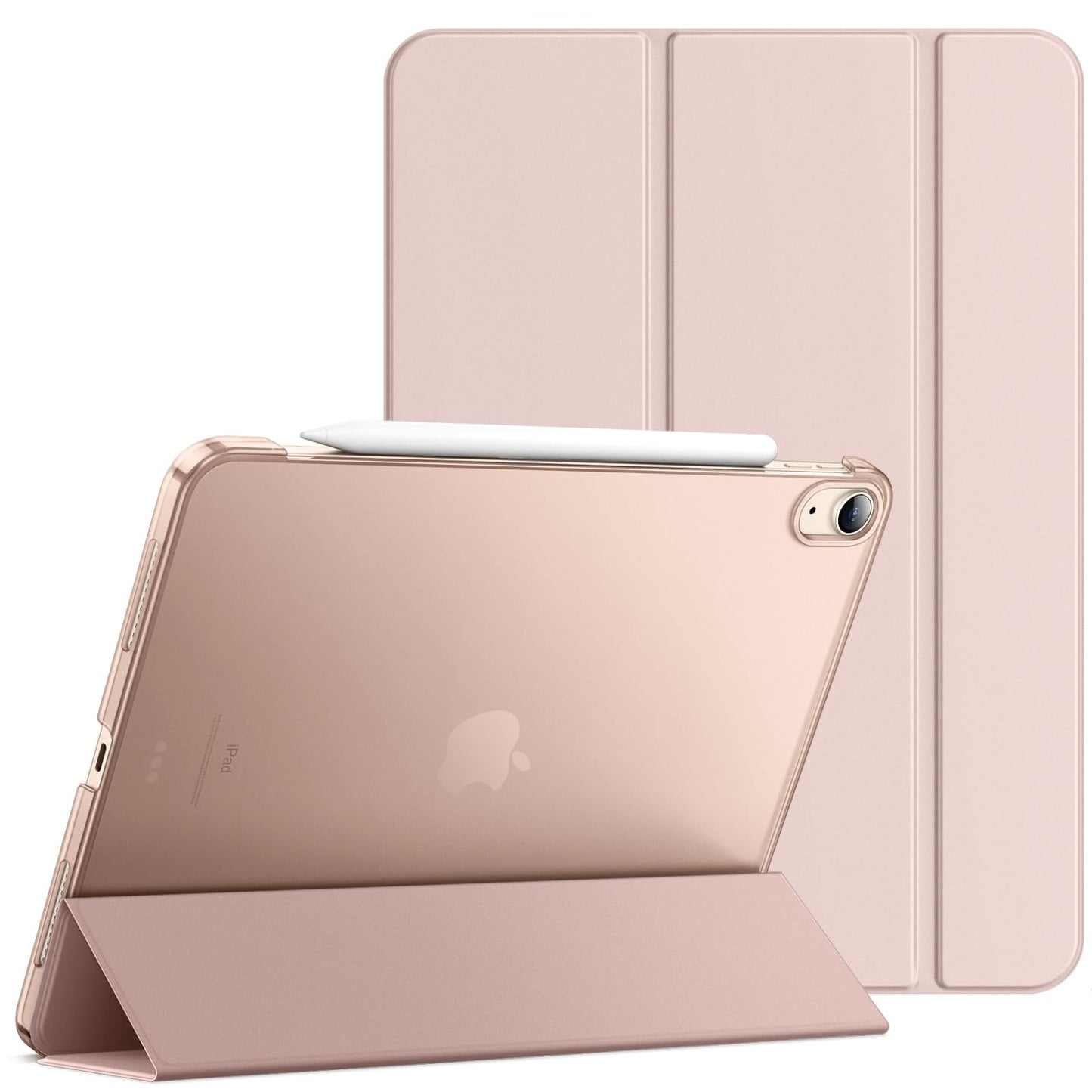 JETech Case ONLY for iPad Air 11-Inch M4/M3/M2 (2026/2025/2024), iPad Air 5/4 (2022/2020 5th/4th Generation 10.9-Inch), Slim Stand Hard Back Shell Cover with Auto Wake/Sleep (Starlight)