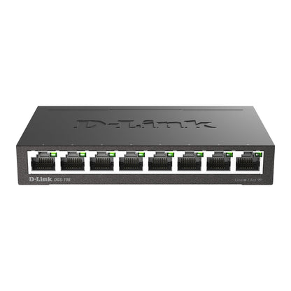 D-Link Ethernet Switch, 5 Port Gigabit Unmanaged Metal Desktop Plug and Play Compact (DGS-105),Black
