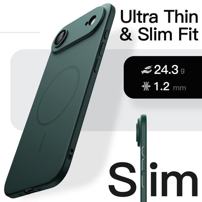 JETech Magnetic Slim Case for iPhone 17 Pro Max 6.9-Inch, Compatible with MagSafe, Ultra-Thin Lightweight Minimalist Phone Cover with Matte Finish and Full Camera Lens Protection (Black)