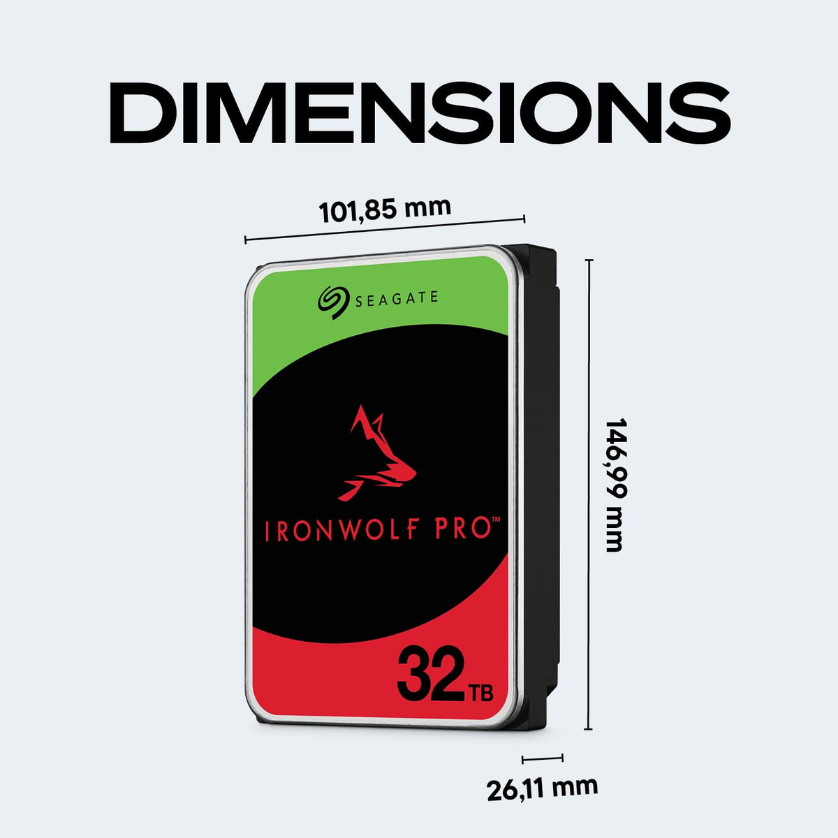 Seagate 8TB IronWolf Internal NAS Hard Drive | SATA 6 Gb/s (ST8000VNZ04)