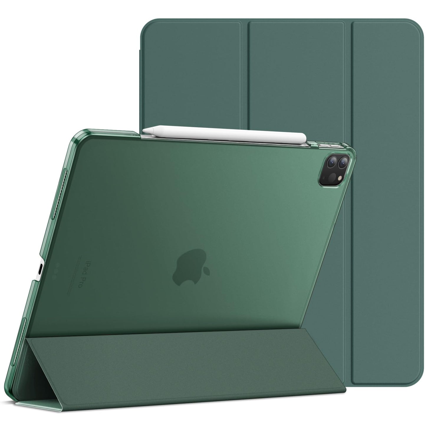 JETech Case for iPad Pro 12.9-Inch (2020/2018 Model, 4th/3rd Generation), Compatible with Pencil, Cover Auto Wake/Sleep (Black)