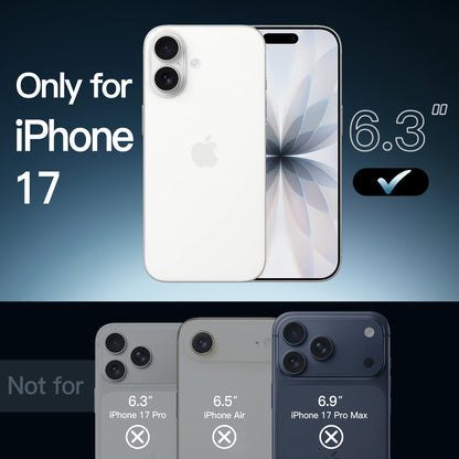 JETech Case for iPhone 17 Pro Max 6.9-Inch, Non-Yellowing Shockproof Phone Bumper Cover, Anti-Scratch Clear Back (Clear)